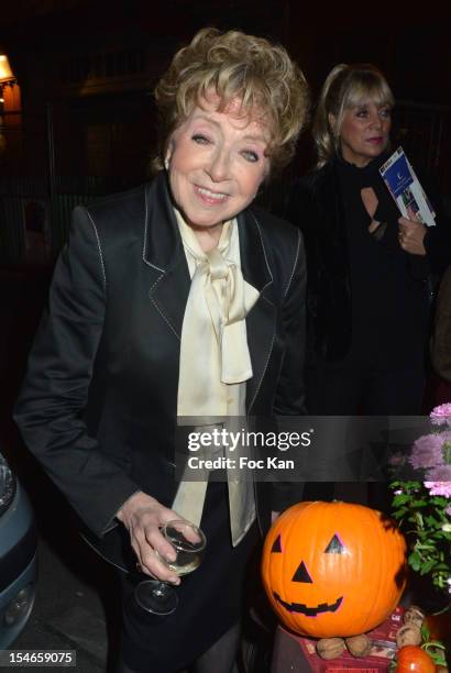 Marthe Mercadier attends the 'Les 10 Ans de Marc Mitonne' - Party Hosted by '2 Mains Rouges' at the Marc Mitonne Restaurant on October 23, 2012 in...