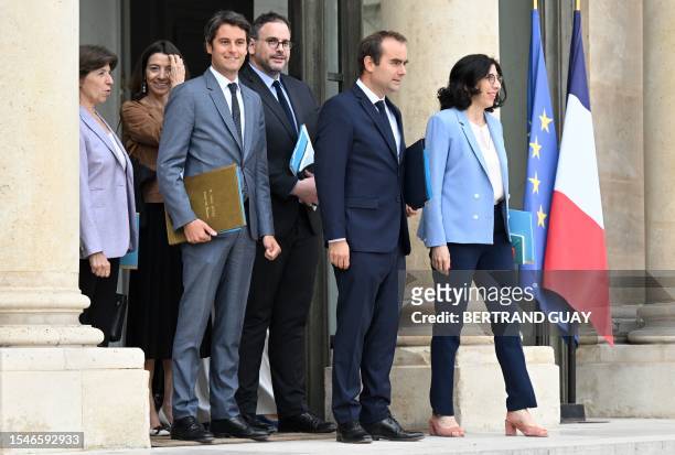 French Foreign and European Affairs Minister Catherine Colonna, French Secretary of State for Europe Laurence Boone, newly appointed France's...