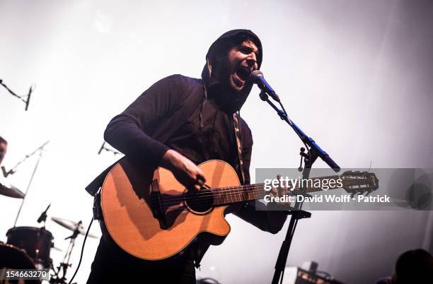 Jose Reis Fontao from Stuck in the Sound performs at L'Olympia on October 20, 2012 in Paris, France.