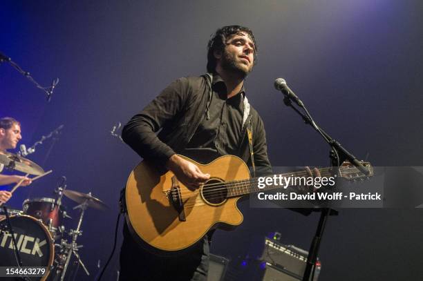 Jose Reis Fontao from Stuck in the Sound performs at L'Olympia on October 20, 2012 in Paris, France.