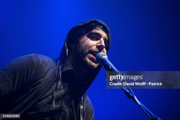 Jose Reis Fontao from Stuck in the Sound performs at L'Olympia on October 20, 2012 in Paris, France.