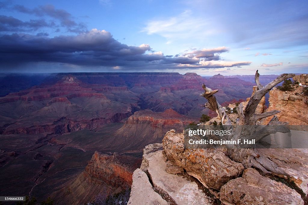 A Storm Moves Over the Grand Canyon, Arizona