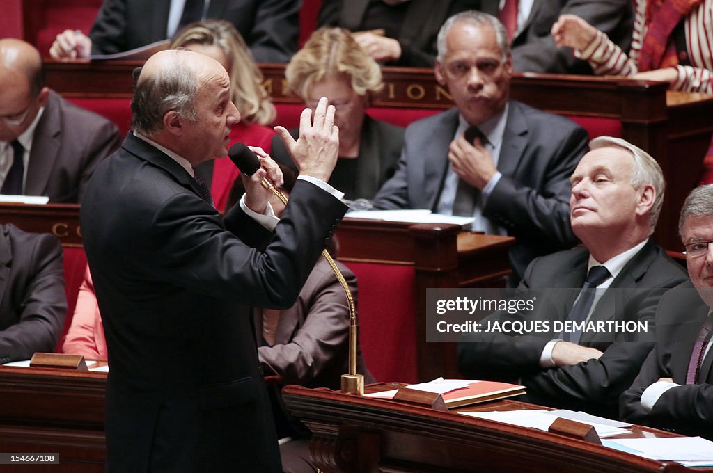 FRANCE-GOVERNMENT-ASSEMBLY-QUESTIONS