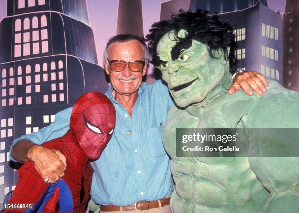 Comic book mogul Stan Lee attending 10th Annual Software Dealears Convention on July 14, 1991 at the Sands Hotel in Las Vegas, Nevada.