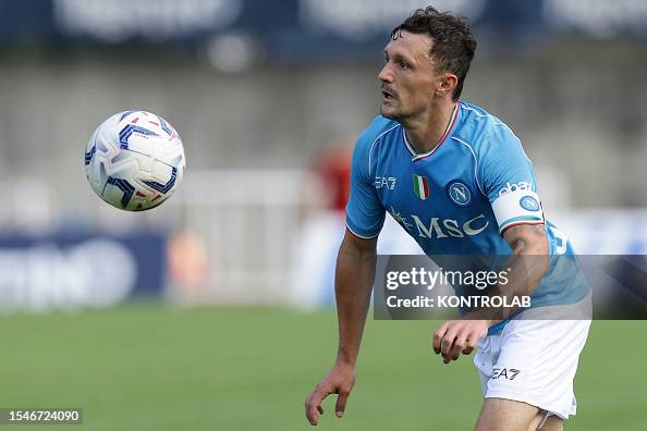 Mario Rui Rijo Napoli's Portuguese defender Mario Rui controls the ball during... News ...