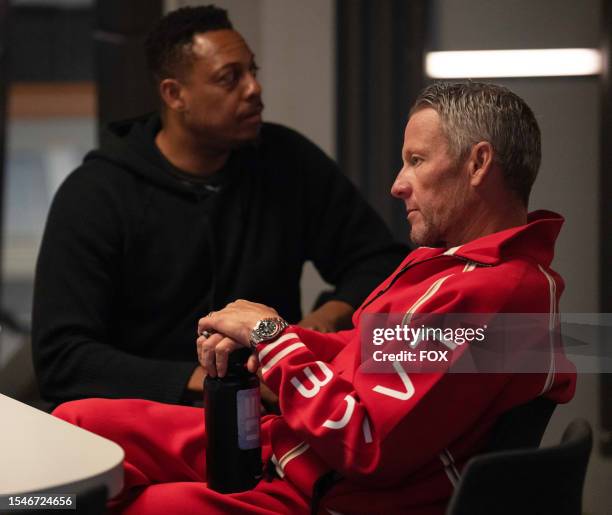 Paul Pierce and Lance Armstrong on the "Leaks In The Hab" episode of STARS ON MARS airing, Monday, July 17 on FOX.