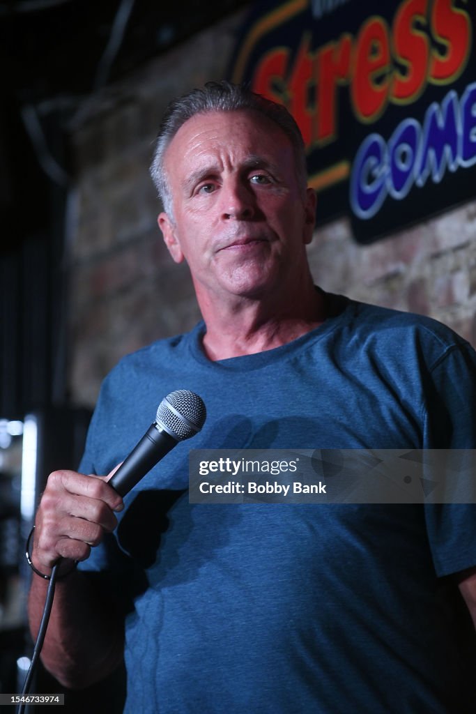 Vic Dibitetto performs at The Stress Factory Comedy Club on July 21,  News Photo - Getty Images