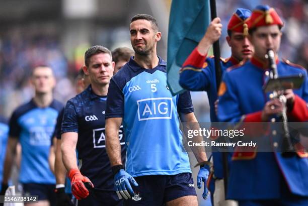 Dublin , Ireland - 15 July 2023; James McCarthy of Dublin before the GAA Football All-Ireland Senior Championship semi-final match between Dublin and...