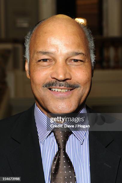 John Conteh attends a Nordoff Robbins Boxing fundraising dinner at The Grand Connaught Rooms on October 24, 2012 in London, England.