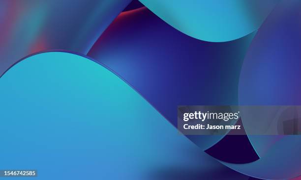 abstract blue green water wave pattern 3d background - deeper insight stock pictures, royalty-free photos & images