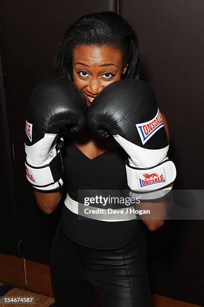 Beverley Knight attends a Nordoff Robbins Boxing fundraising dinner at The Grand Connaught Rooms on October 24, 2012 in London, England.