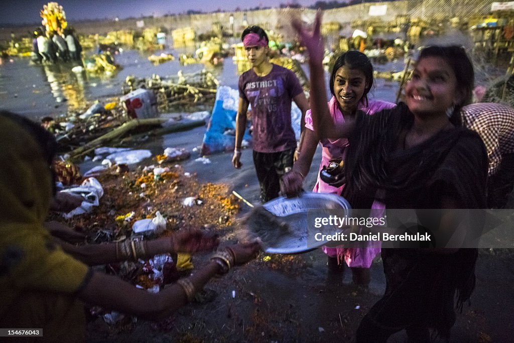 Hindu Devotees Celebrate The Last Day of Durga Puja