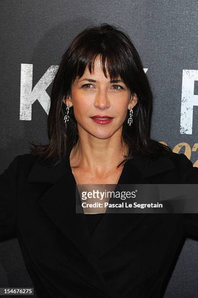 Sophie Marceau attends the premiere of the latest James Bond "Skyfall" at Cinema UGC Normandie on October 24, 2012 in Paris, France.