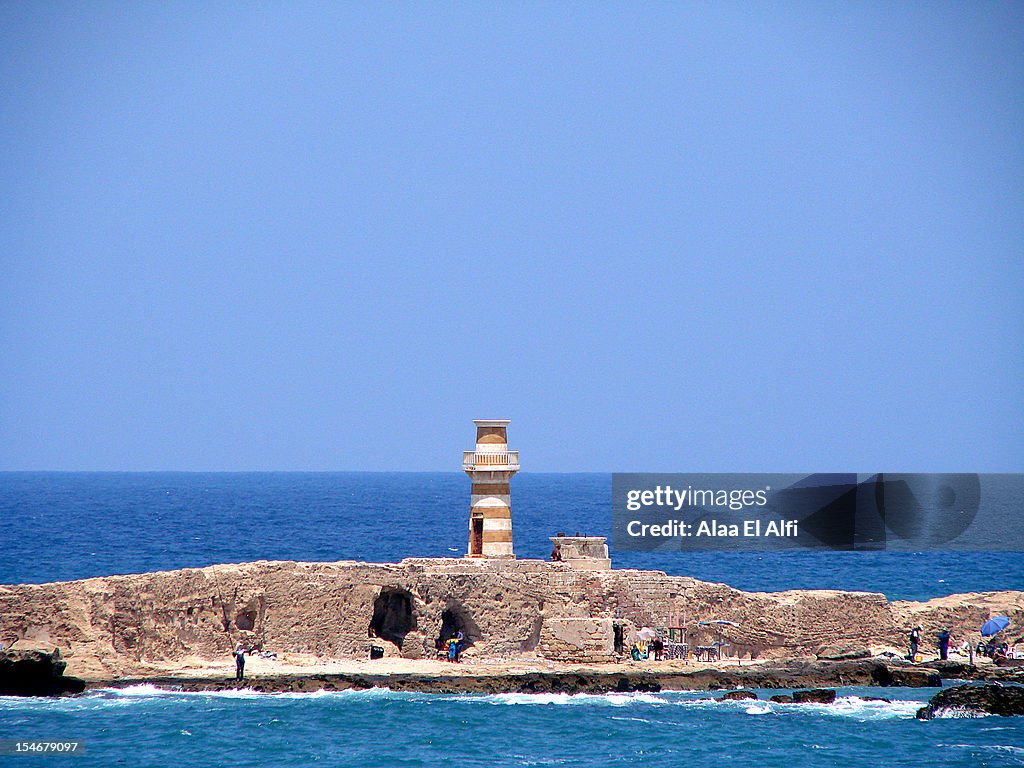 Iland with Saidon castle