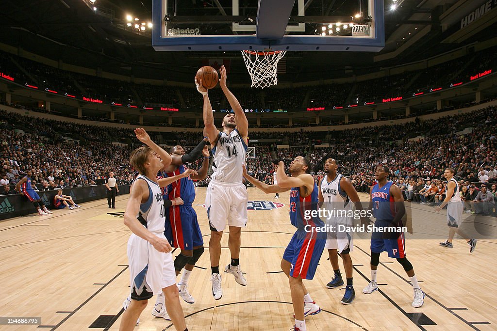 Pistons v Wolves Preseason During NBA Canada Series 2012