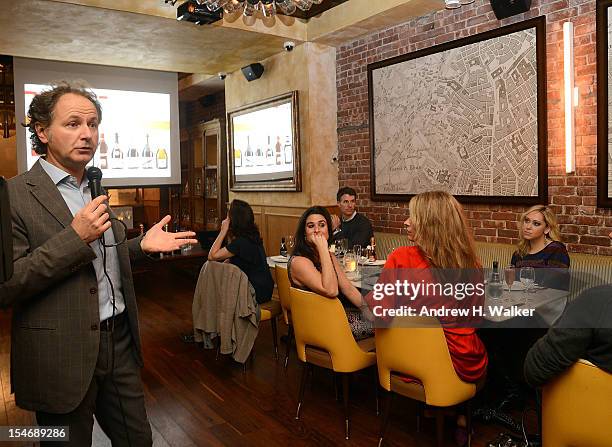 General Manager of the Martini factories at Pessione and Santo Stefano Belbo, Giorgio Castagnotti talks at the MARTINI Winemaker Dinner hosted by...