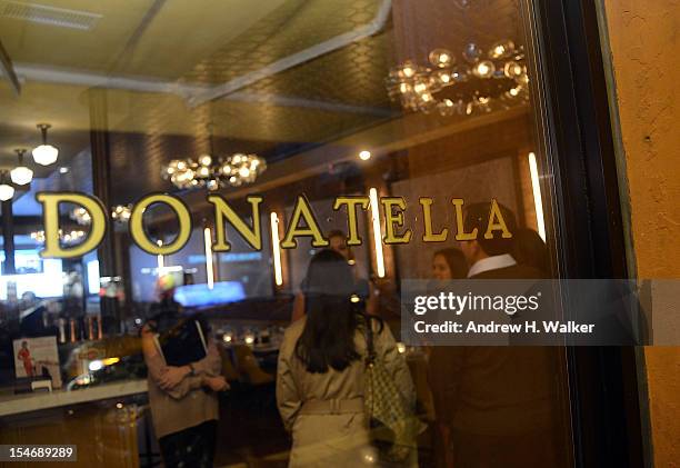 General atmosphere at the MARTINI Winemaker Dinner hosted by celebrity chef Donatella Arpaia at Donatella on October 24, 2012 in New York City.