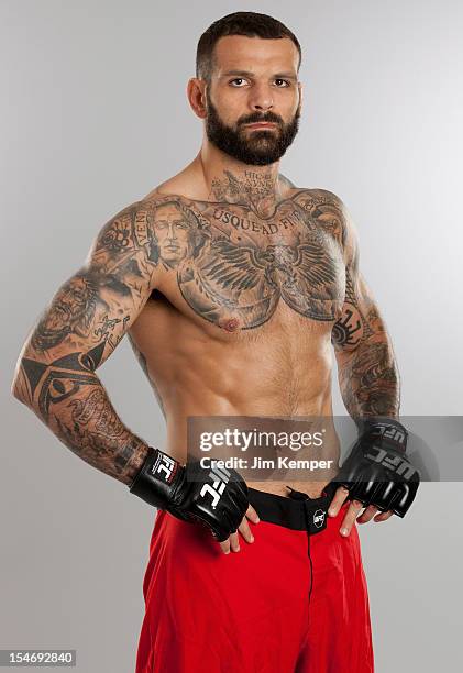 Alessio Sakara poses for a portrait on April 11, 2012 in Stockholm, Sweden.