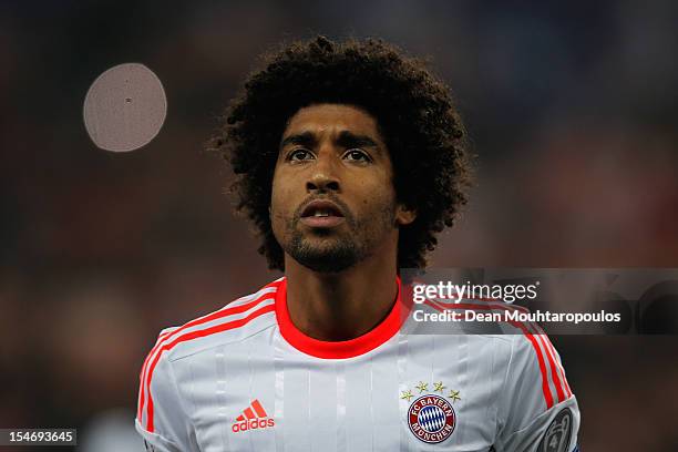 Dante of Bayern Munich looks on prior to the Group F UEFA Champions League match between OSC Lille and FC Bayern Muenchen at Grand Stade Lille...