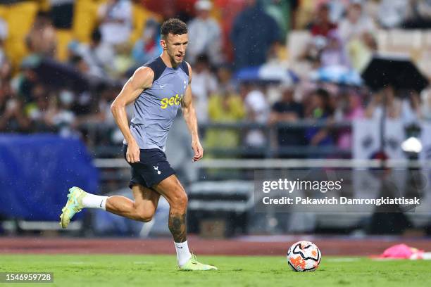 Ivan Perisic of Tottenham Hotspur trains ahead of the pre-season friendly match between Tottenham Hotspur and Leicester City at Rajamangala Stadium...