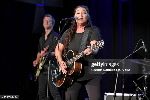 Gretchen Wilson performs onstage during the 2023 Bob Woodruff Foundation Got Your 6 VetFest at The Loveless Cafe on July 15, 2023 in Nashville,...