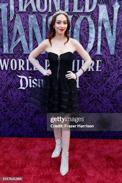 Sasha Anne attends the World Premiere of Disney's "Haunted Mansion" at Disney California Adventure Park on July 15, 2023 in Anaheim, California.