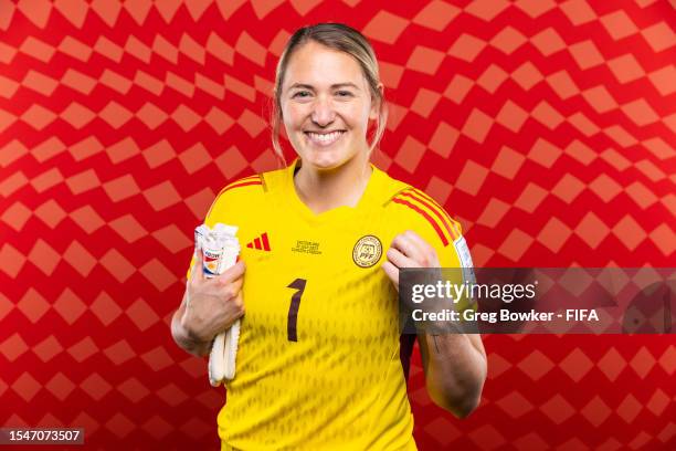 Olivia McDaniel of Philippines poses during the official FIFA Women's World Cup Australia & New Zealand 2023 portrait session on July 15, 2023 in...