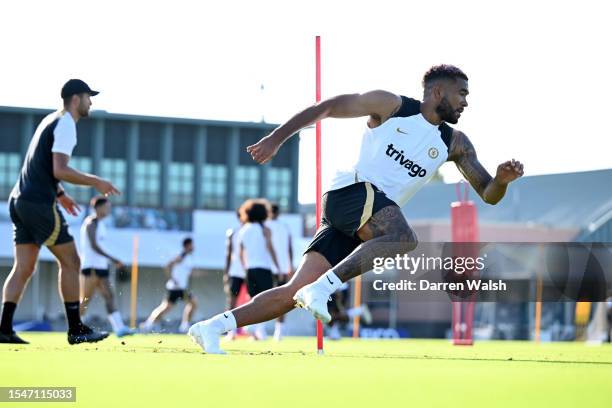 Reece James of Chelsea during a training session at the NovaCare Centre on July 21, 2023 in Philadelphia, Pennsylvania.