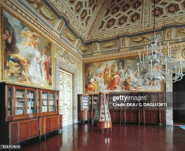 The Library, Royal Palace of Caserta , Campania. Italy, 18th-19th century.