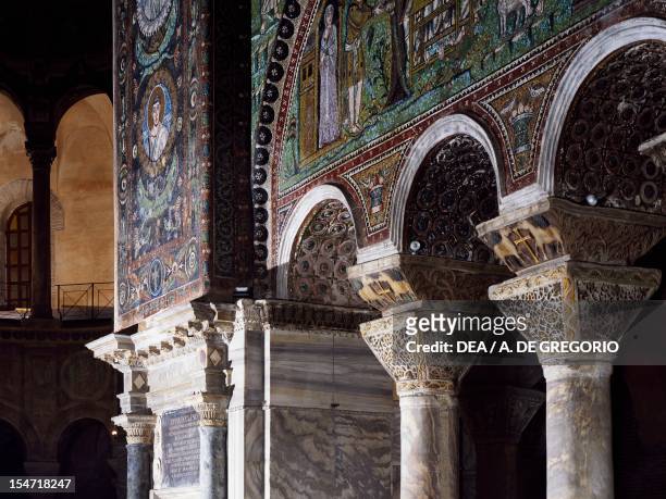 Glimpse of the interior, Basilica of San Vitale , Ravenna, Emilia-Romagna. Italy, 6th century.