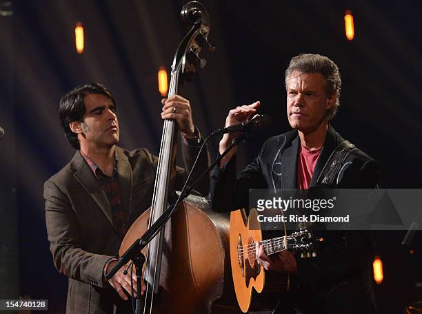 Bob Crawford - Avett Brothers and Randy Travis perform during CMT Crossroads: The Avett Brothers And Randy Travis tape at The Factory, Liberty Hall...
