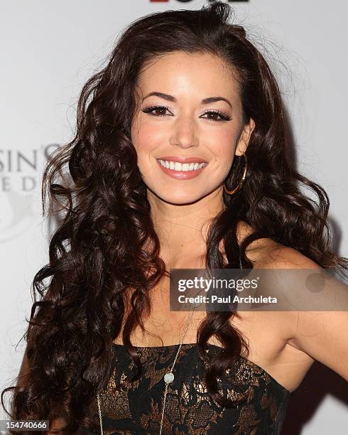 Actress Teresa Castillo attends the launch party for "Assassin's Creed III" along with Maxim and Rock The Vote at The Colony on October 24, 2012 in...
