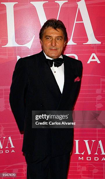 Designer Emanuel Ungaro attends the Magazine Telva Awards at the Palace Hotel October 28, 2002 in Madrid, Spain.
