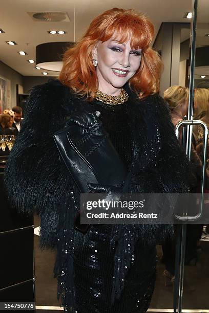 Romy Haag attends the 'Le Tanneur' store opening at Quartier 207 on October 25, 2012 in Berlin, Germany.