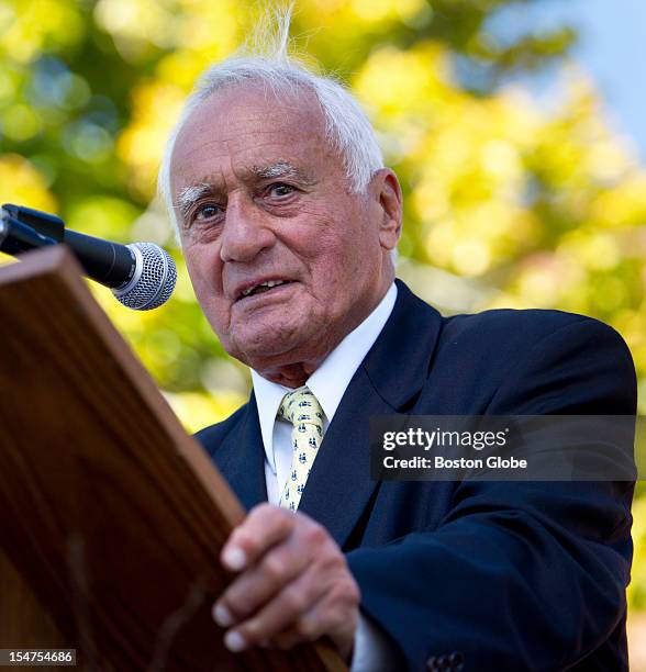 Francis X. Bellotti, made remarks during a ceremony to rename East Norfolk District Court after him. Sixty years after the start of his legal career...