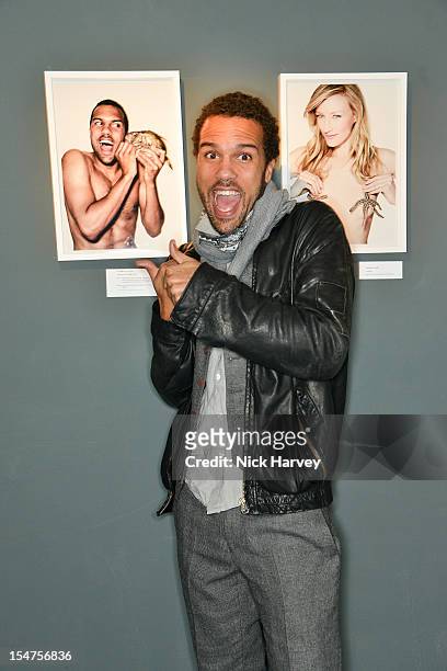 Fagbenie attends the private view of Rankin: Fishlove on October 25, 2012 in London, England.