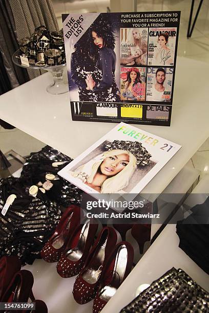 View of general atmosphere at the Forever 21 Times Square Flagship Store on October 25, 2012 in New York City.