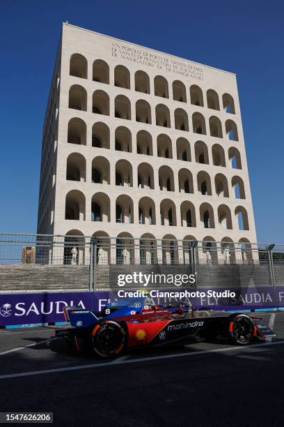 Roberto Merhi of Spain and Mahindra Racing drives on track during free practice 3 ahead the Formula E 2023 Rome E-Prix - Round 14 at the Rome EUR...