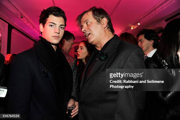 Peter Brant Jr. And Rob Pruitt attends Jimmy Choo Celebrates the Launch of the Exclusive Collaboration with Artist Rob Pruitt at The Fletcher...