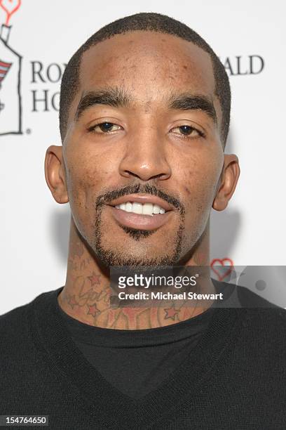 New York Knicks player J.R. Smith attends the 2012 Masquerade Ball Benefiting Ronald McDonald House at Apella on October 25, 2012 in New York City.
