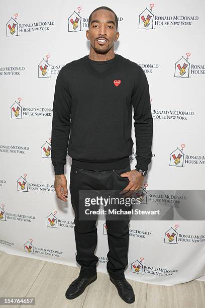 New York Knicks player J.R. Smith attends the 2012 Masquerade Ball Benefiting Ronald McDonald House at Apella on October 25, 2012 in New York City.