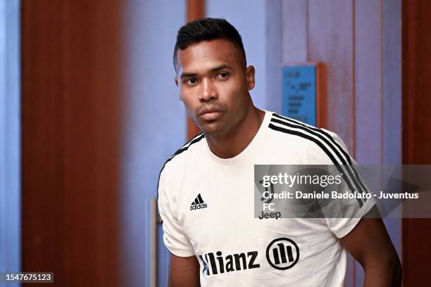 Alex Sandro of Juventus during a training session on July 22, 2023 in San Francisco, California.