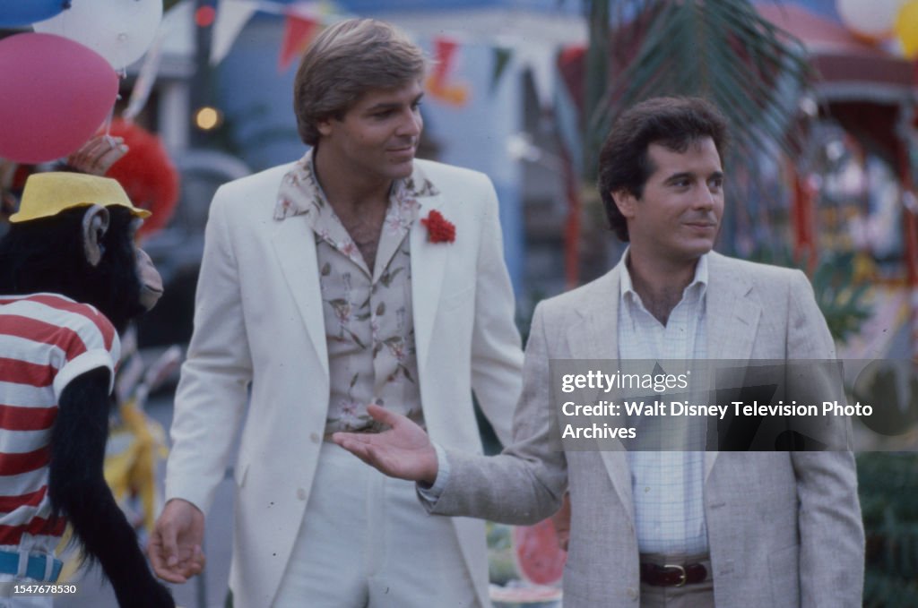 Chuck Wagner, Desi Arnaz Jr appearing in the ABC tv series 'Automan(03)
