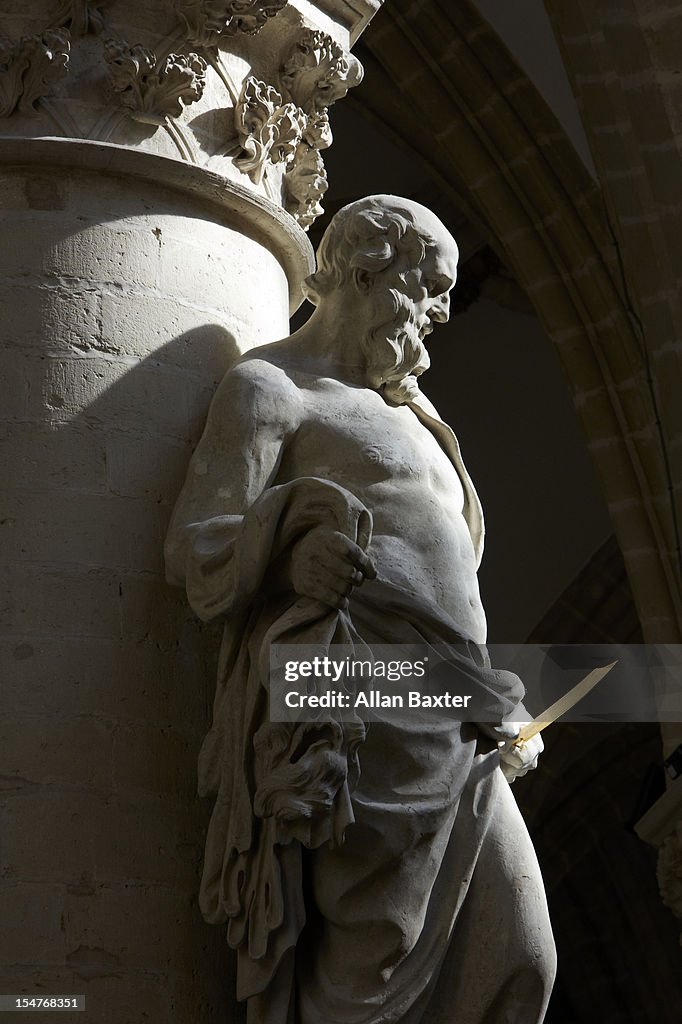 Statue in Brussels Cathedral