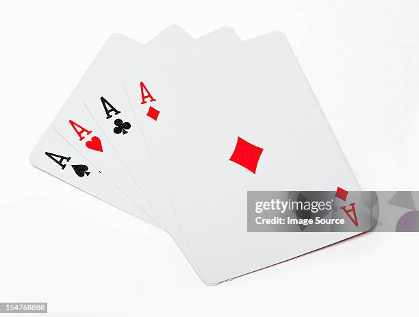 four aces - diamonds playing card stock pictures, royalty-free photos & images