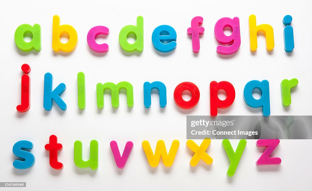 Alphabet fridge magnets