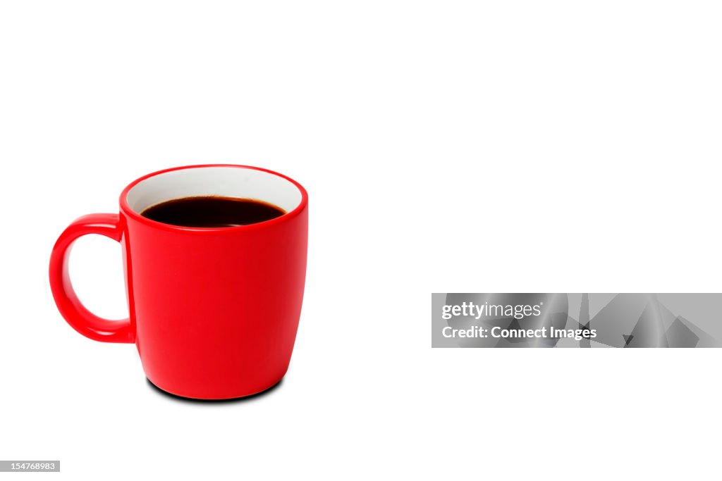 Red cup of coffee