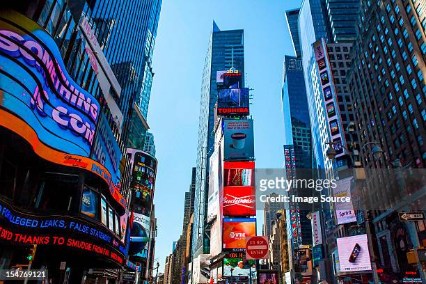 times square, new york city, usa - times square stock pictures, royalty-free photos & images