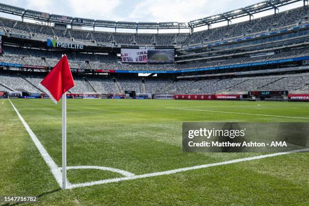 General view of the MetLife Stadium the home of NFL teams the New York Giants and Jets ahead of the USA summer friendly game between Arsenal and...