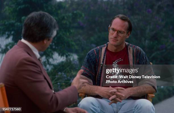 Los Angeles, CA Craig T Nelson being interviewed on the ABC tv special 'P.I.P.'s'.